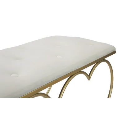 Ławka HEART CREMA 105 37,5 51,5 cm